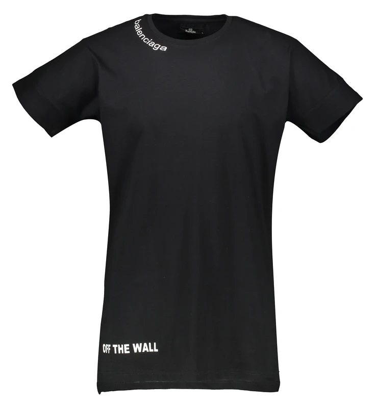 تی شرت مشکی مردانه BALENCIAGA مدل OFF THE WALL