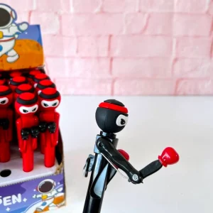 خودکار فانتزی مشت‌زن طرح نینجا (Boxing Pen) – خودکار عروسکی متحرک